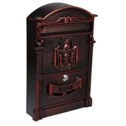 Postkast PW-550AL, messingi v., 25.6 cm x 8.7 cm x 41 cm