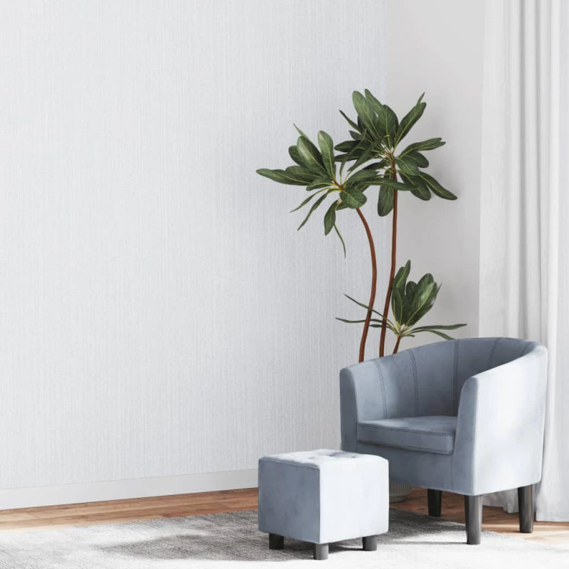 vidaXL tapete, 3D, vienkrāsaina, pelēka, 10x0,53 m, neausta