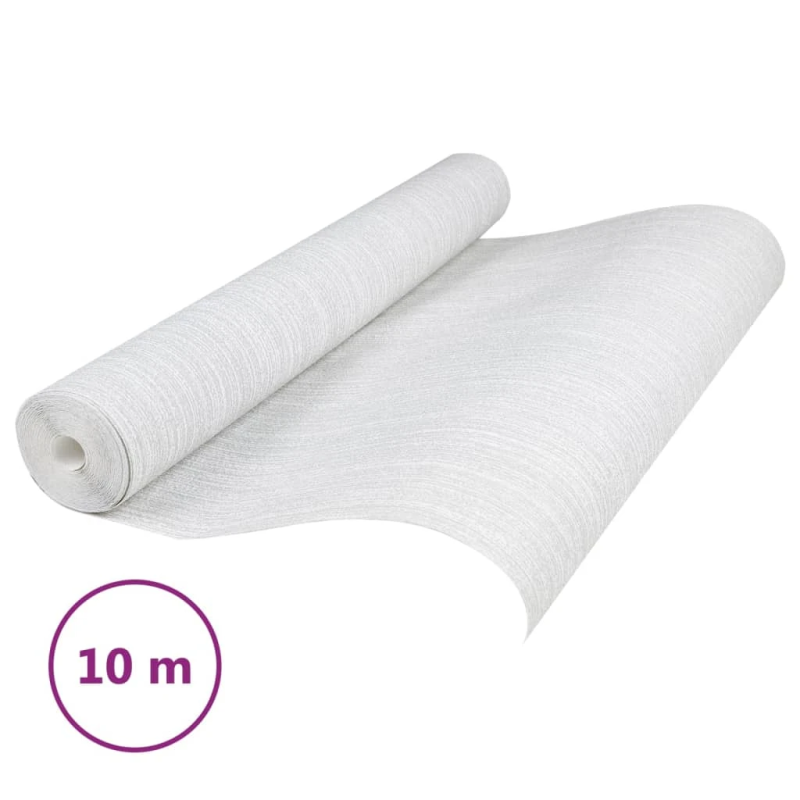 vidaXL tapete, 3D, vienkrāsaina, pelēka, 10x0,53 m, neausta