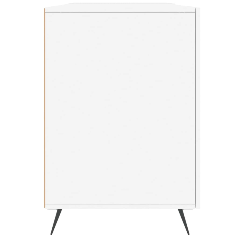 vidaXL rakstāmgalds, balts, 140x50x75 cm, inženierijas koks