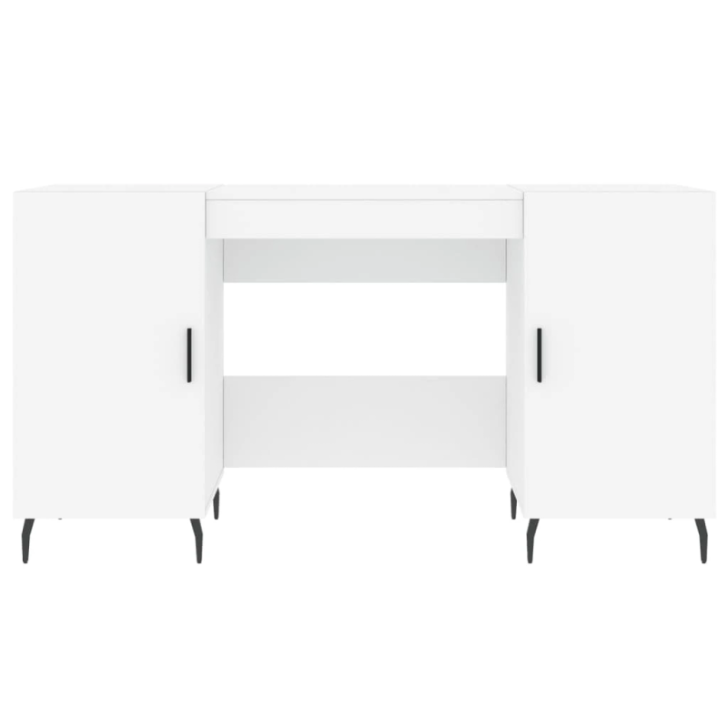 vidaXL rakstāmgalds, balts, 140x50x75 cm, inženierijas koks