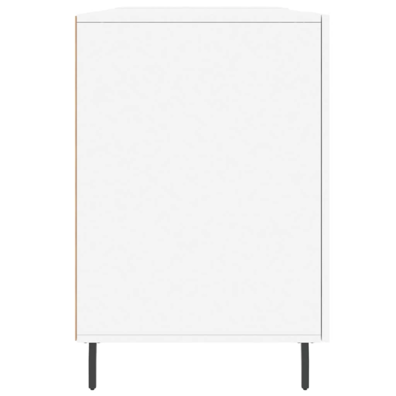 vidaXL rakstāmgalds, balts, 140x50x75 cm, inženierijas koks