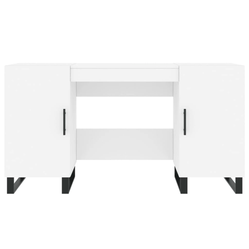 vidaXL rakstāmgalds, balts, 140x50x75 cm, inženierijas koks