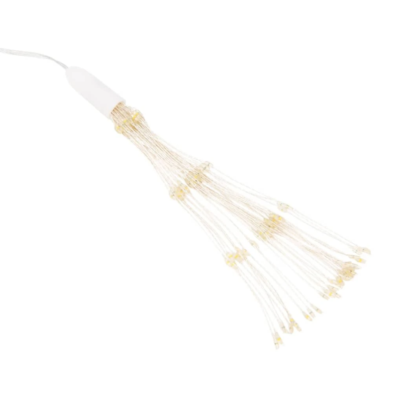 vidaXL Ziemassvētku dekorācijas 2 gab., 140 LED, silti baltas, 17 cm