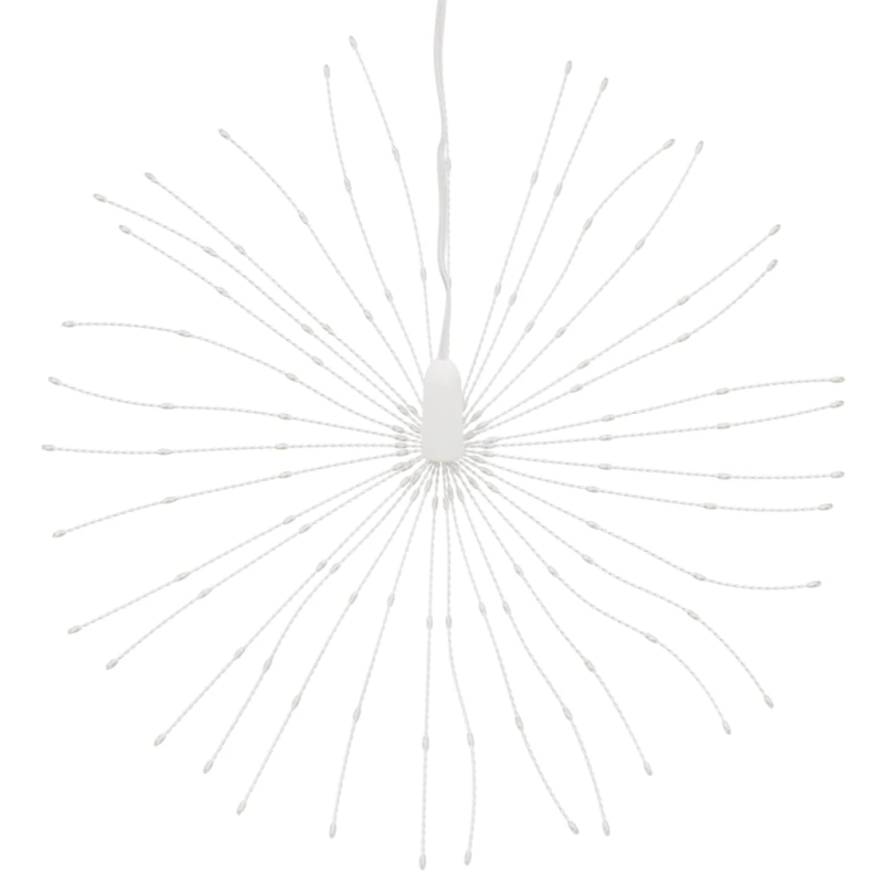 vidaXL Ziemassvētku dekorācijas, 2 gab., 140 LED, krāsainas, 17 cm