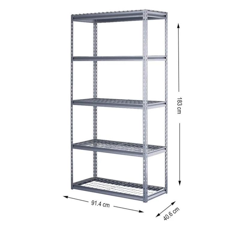 Plaukts hs5-wire 183x90x40cm 150kg