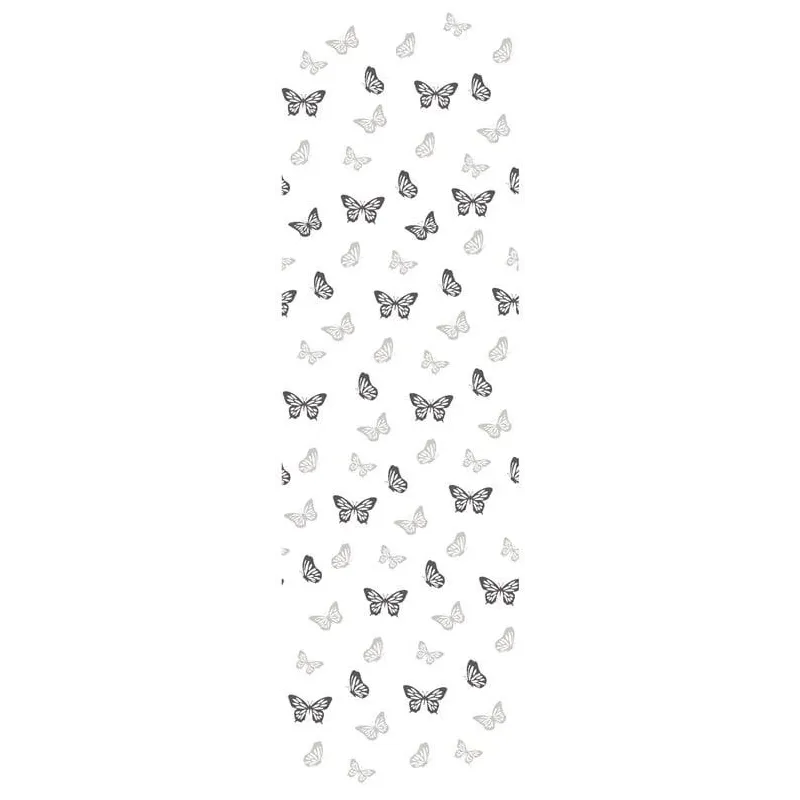 Dušas aizkars Domoletti GS-015, balta krās.-melna krās.-pelēka krās., 180 cm x 180 cm