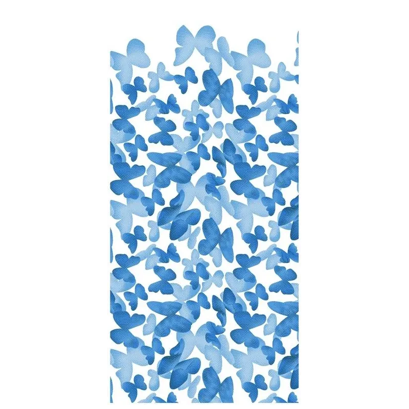 Dušas aizkars Domoletti GS-016, zila krās.-balta krās., 180 cm x 180 cm