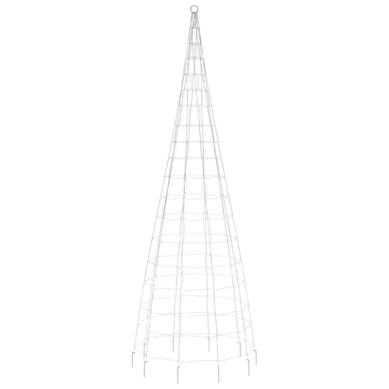 vidaXL LED Ziemassvētku eglīte uz karoga masta 550 LED Zila 300 cm