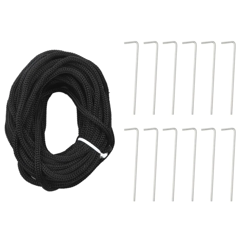 vidaXL LED Ziemassvētku eglīte uz karoga masta 1534 LED Zila 500 cm