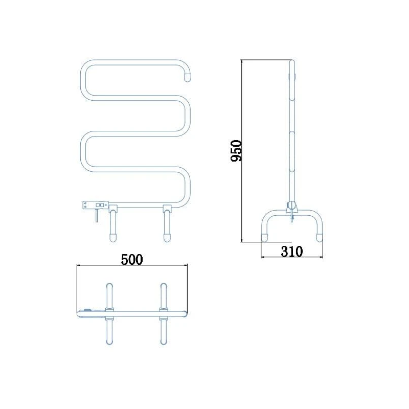 Žāvētājs dvieļu elektr.bk-102 4b balts