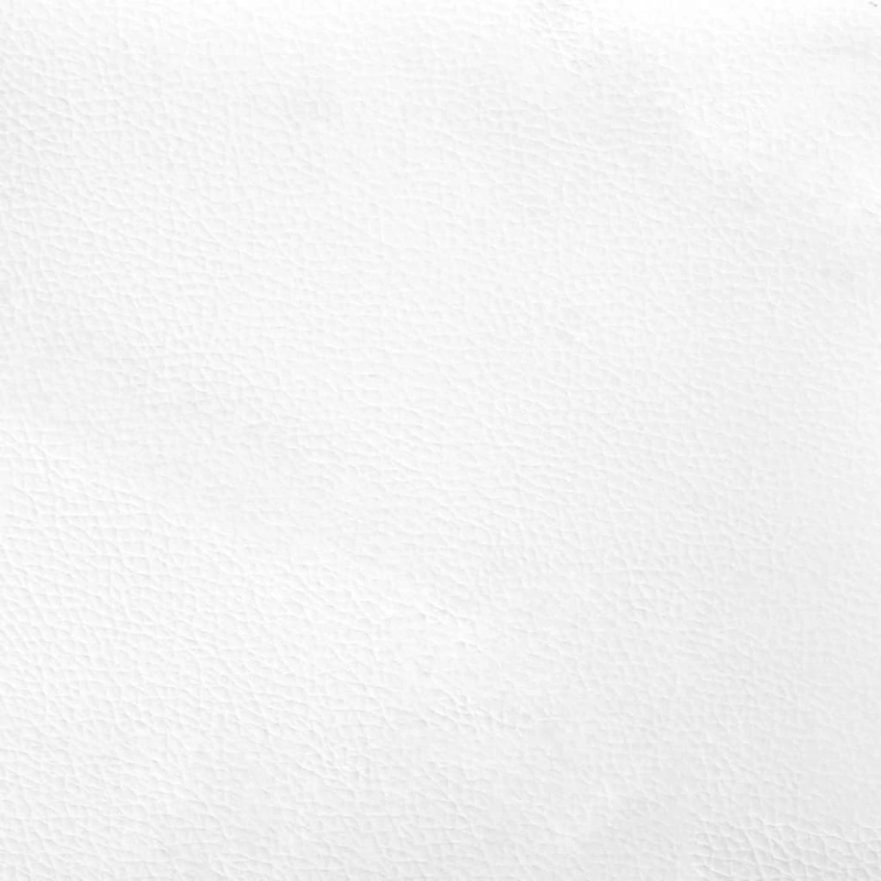 vidaXL atpūtas krēsls ar kāju balstu, atgāžams, balta mākslīgā āda