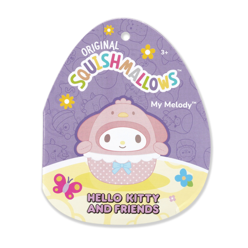 SQUISHMALLOWS HELLO KITTY Mīkstā rotaļlieta, Lieldienu sērija, 12 cm