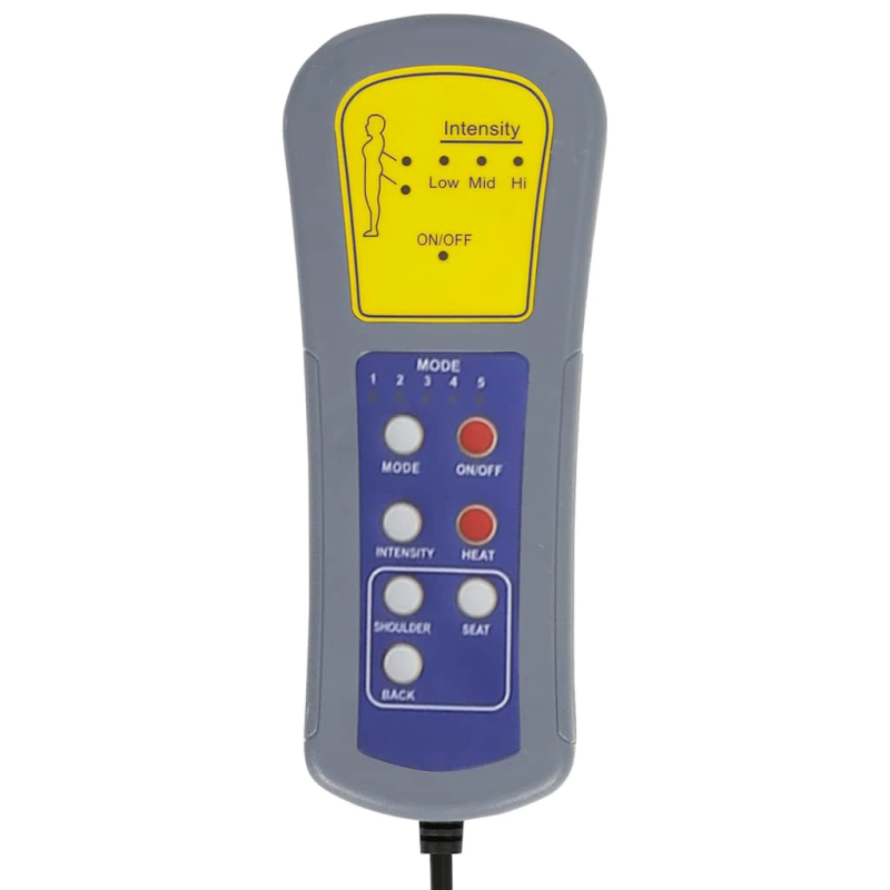 vidaXL masāžas atpūtas krēsls ar kāju balstu, tumši pelēks audums