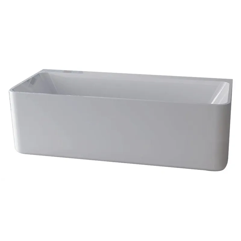 Vanna, brīvi novietots Masterjero Stockhocm B1808, 180 cm x 80 cm x 60 cm, taisnstūris, balta krās.