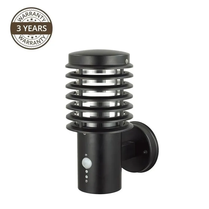 Āra sienas lampa Domoletti GPL-EL, 100W, E27, IP44, melna krās., 15 cm x 33 cm