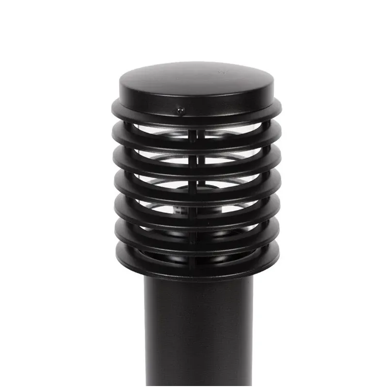 Brīvi stāvošs āra gaismeklis Domoletti GPL-EL, 100W, E27, IP44, melna krās., 15 cm x 100 cm