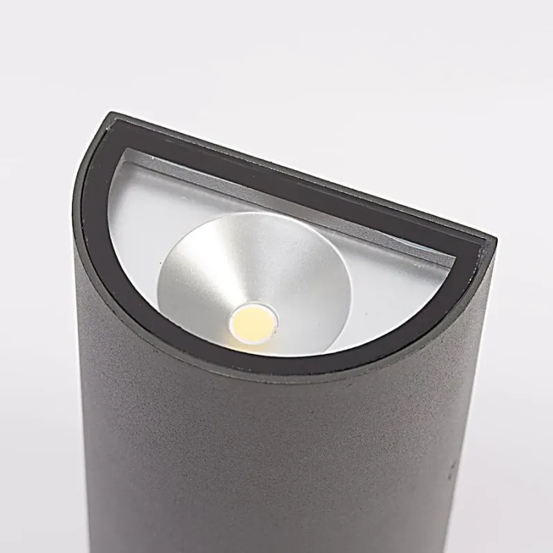 Āra sienas lampa Domoletti ELED-238-2, 6W, LED, IP54, pelēka krās., 6.5 cm x 16 cm