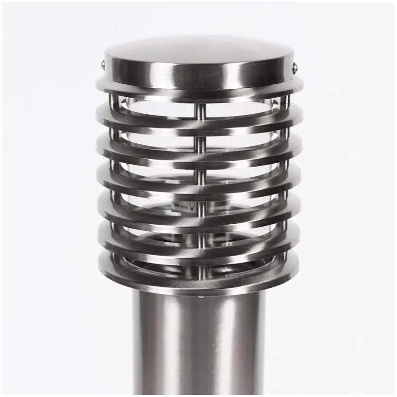 Brīvi stāvošs āra gaismeklis Domoletti GPL-EL, 100W, E27, IP44, nerūsējoša tērauda krās., 15 cm x 75 cm