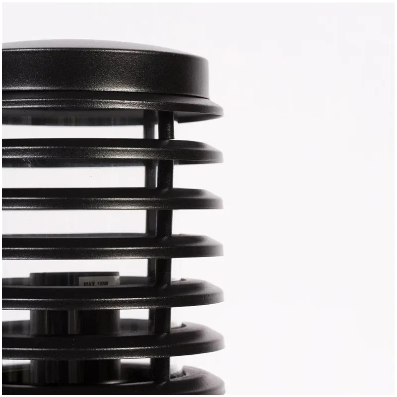 Āra sienas lampa Domoletti GPL-EL, 100W, E27, IP44, melna krās., 15 cm x 33 cm