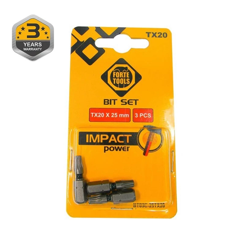 Uzgalis skrūvgrieža torx20x25mm triecien