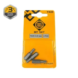 Atsuktuvų antgaliai Forte Tools TX25. 25 mm. 3 vnt