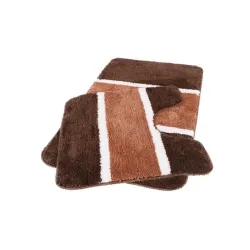 Bath mats set ma3866a brown