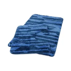 Коврик для унитаза Domoletti MA3273F-2, синий цв., 80 см x 50 см