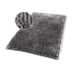 Bath mat ma3488e 50x80cm chenille silver