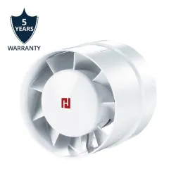 Ventiliatorius ašinis-kanalinis Haushalt 100VKO, 10 cm