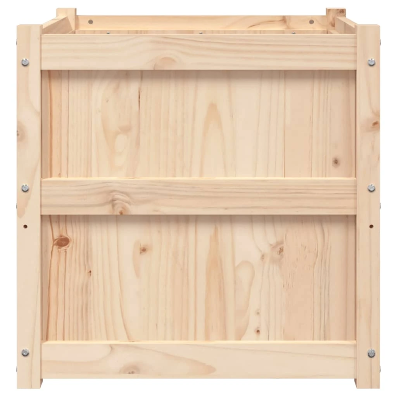 vidaXL dārza puķu kastes, 2 gab., priedes masīvkoks