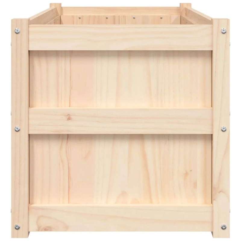 vidaXL dārza puķu kastes, 2 gab., priedes masīvkoks