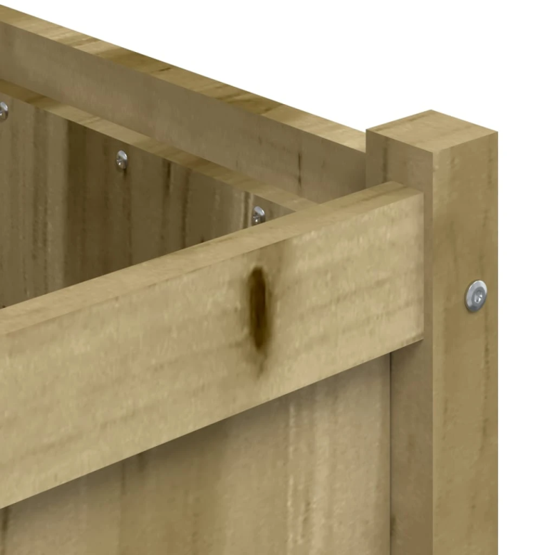 vidaXL dārza puķu kaste, 90x50x70 cm, impregnēts priedes koks