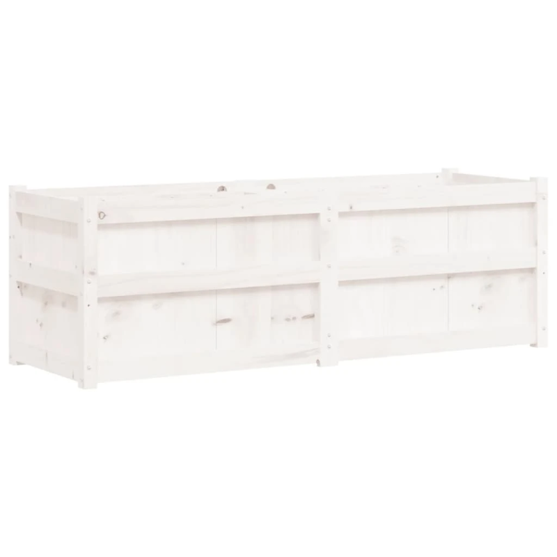 vidaXL dārza puķu kaste, 150x50x50 cm, priedes masīvkoks