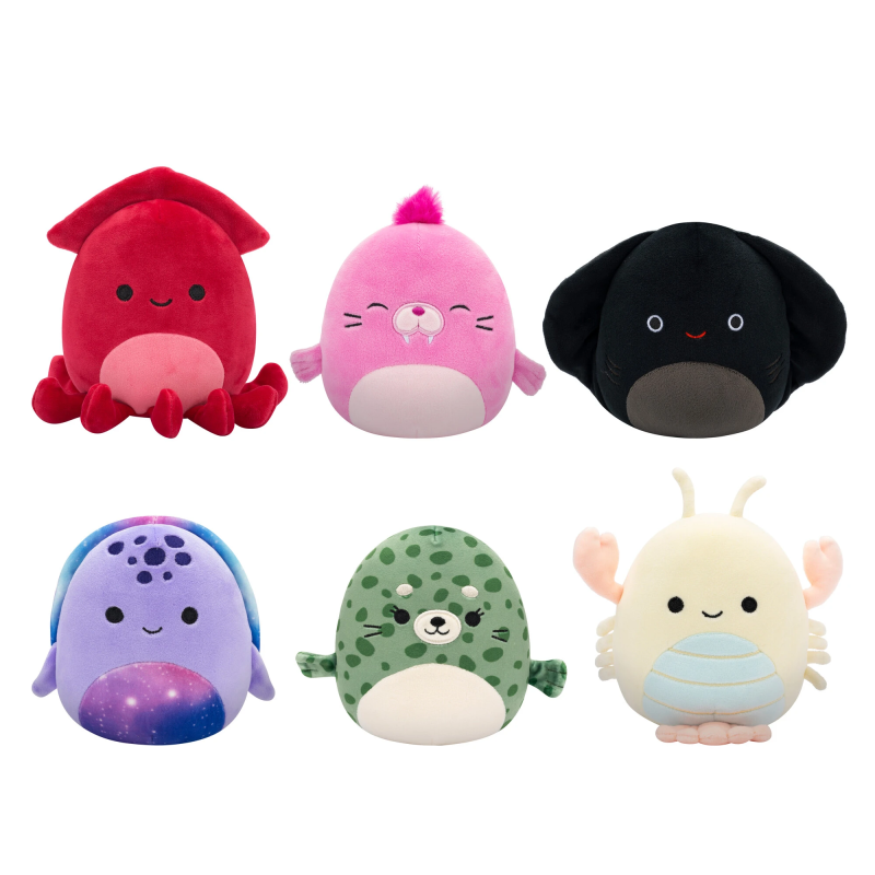 SQUISHMALLOWS Mystery Squad W20 noslēpumainā plīša rotaļlieta, 12 cm