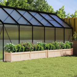 vidaXL dārza puķu kastes, 2 gab., priedes masīvkoks