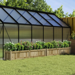 vidaXL dārza puķu kastes, 2 gab., impregnēts priedes koks