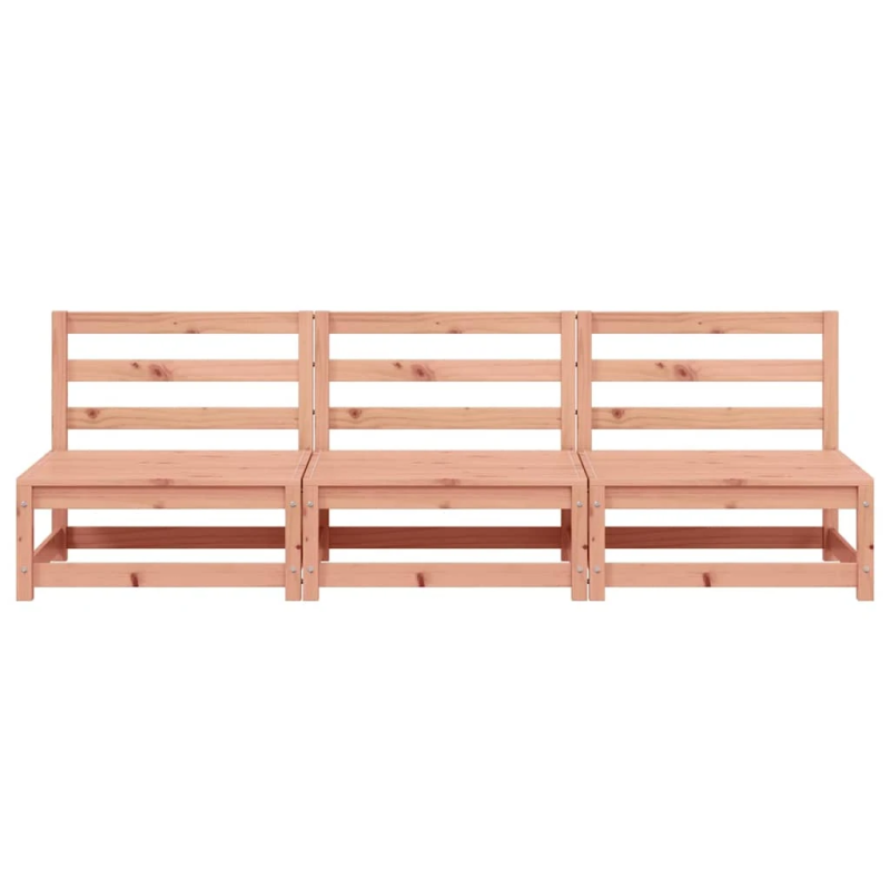 vidaXL dārza dīvāni, 3 gab., 70x70x67 cm, egles masīvkoks