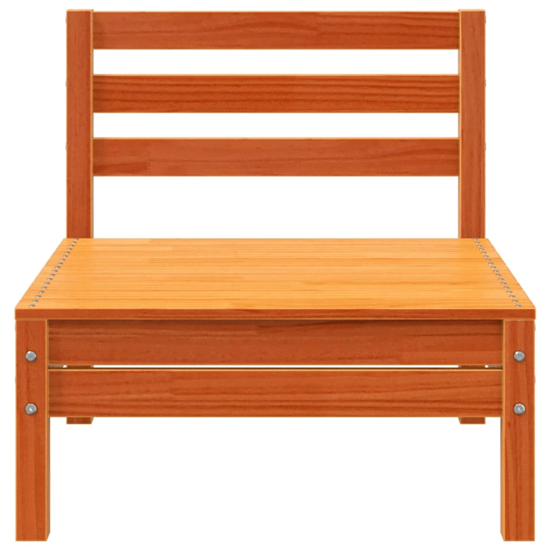 vidaXL dārza dīvāni bez roku balstiem, 4 gab., vaska brūni, priede