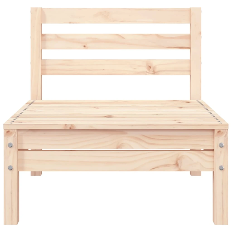 vidaXL trīsvietīgs dārza dīvāns, priedes masīvkoks