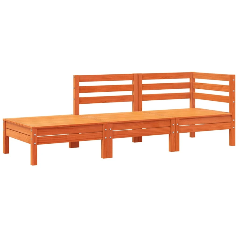 vidaXL 3-vietīgs dārza dīvāns ar kājsoliņu un matračiem