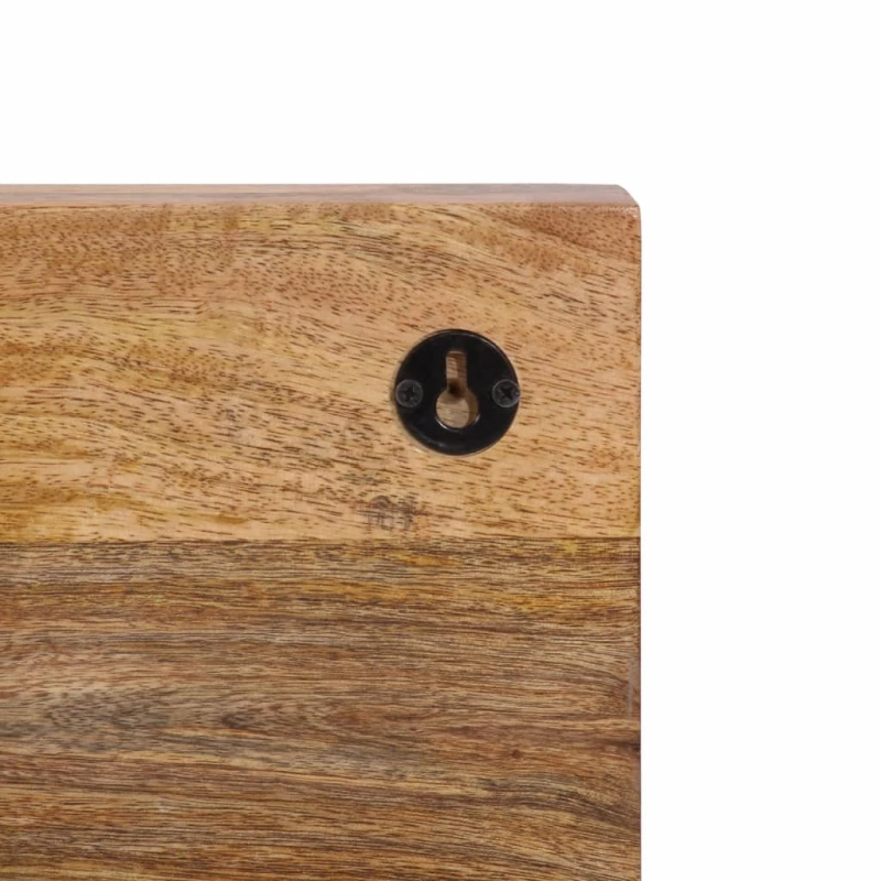 vidaXL sienas drēbju pakaramais ar 5 āķiem, mango masīvkoks