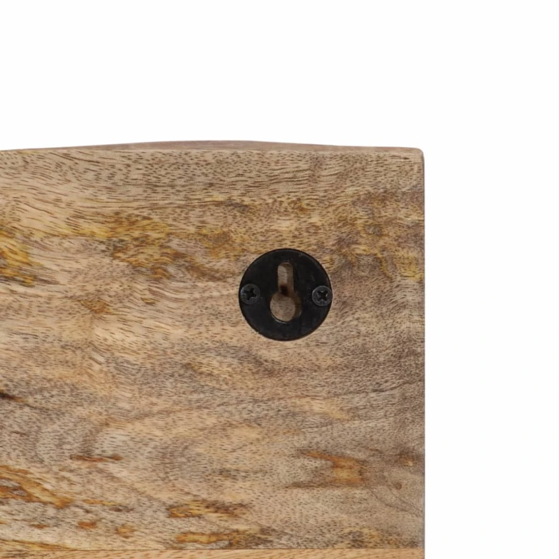 vidaXL sienas drēbju pakaramais ar 4 āķiem, mango masīvkoks