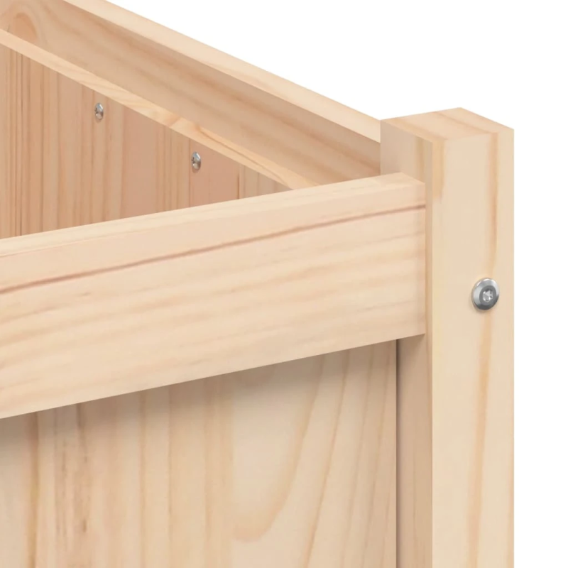 vidaXL dārza puķu kaste, 50x50x50 cm, priedes masīvkoks