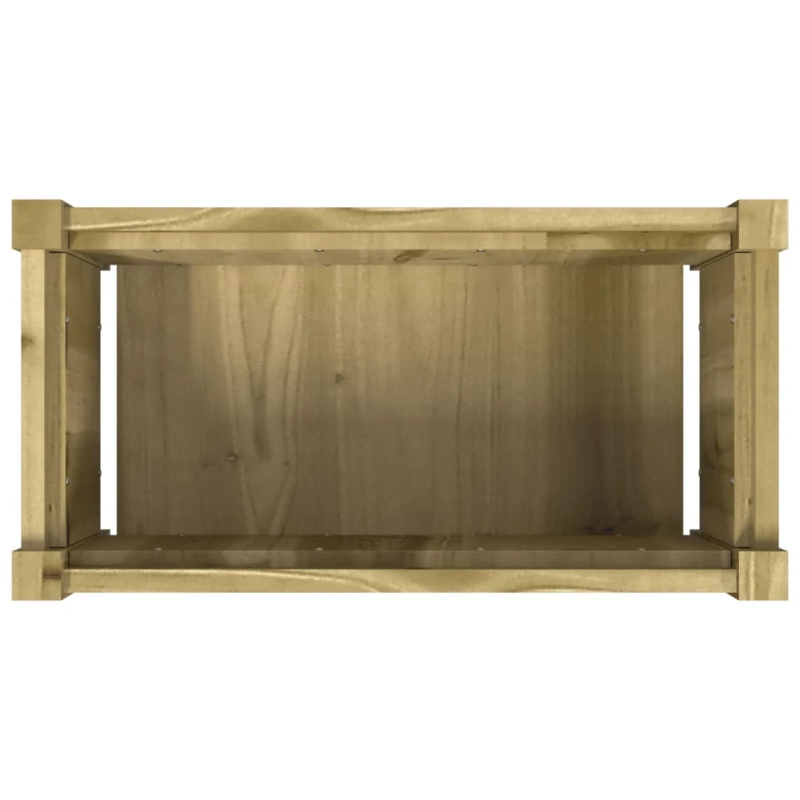 vidaXL dārza puķu kaste, 60x31x31 cm, impregnēts priedes koks