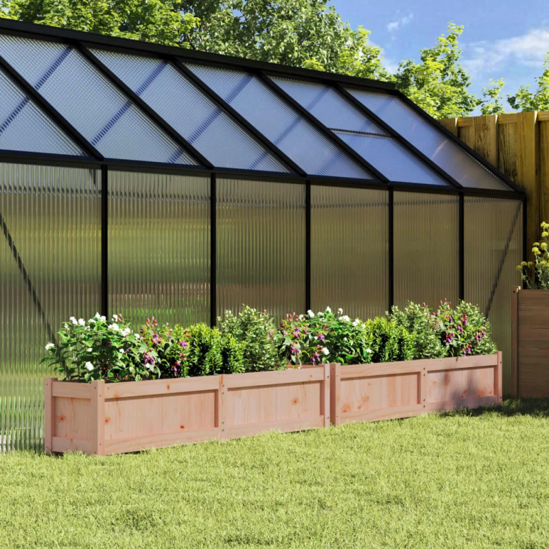 vidaXL dārza puķu kastes, 2 gab., Duglasa egles masīvkoks