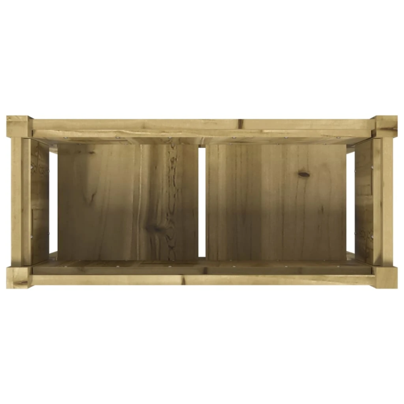 vidaXL dārza puķu kaste ar kājām, 70x31x70cm, impregnēts priedes koks