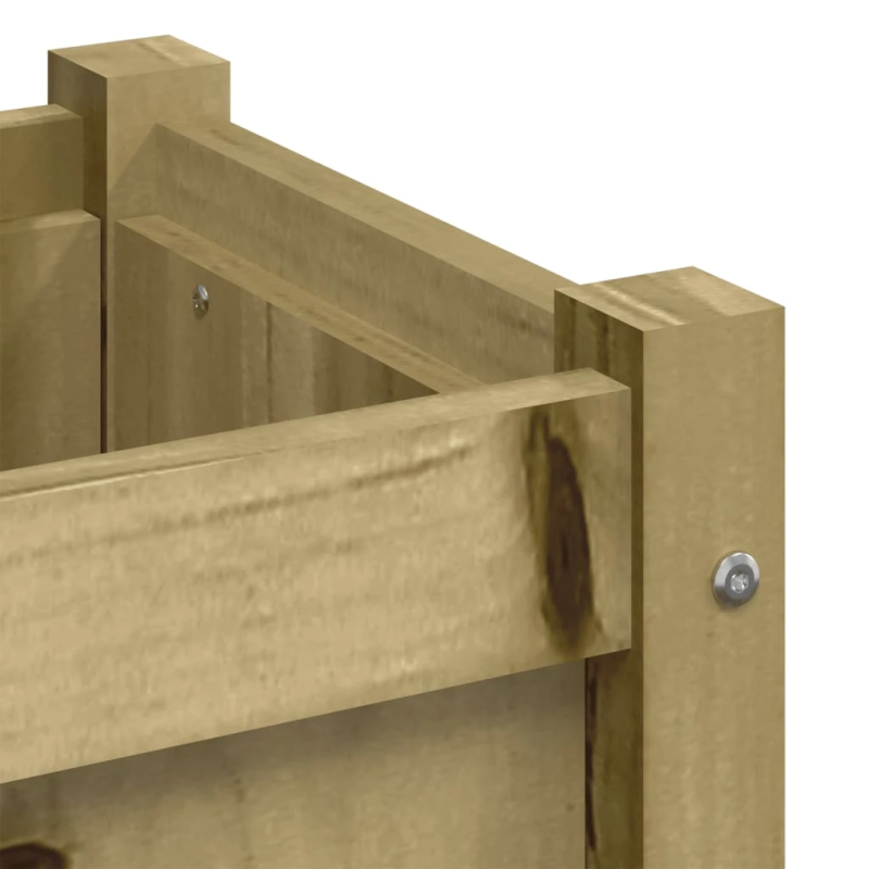 vidaXL dārza puķu kaste ar kājām, 70x31x70cm, impregnēts priedes koks