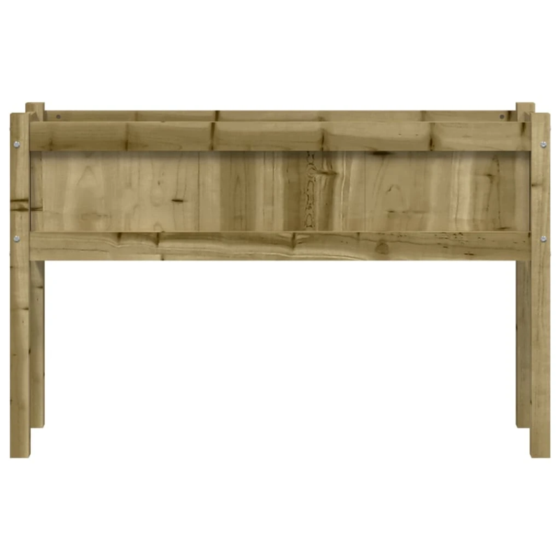 vidaXL dārza puķu kaste ar kājām, 110x31x70cm, impregnēts priedes koks