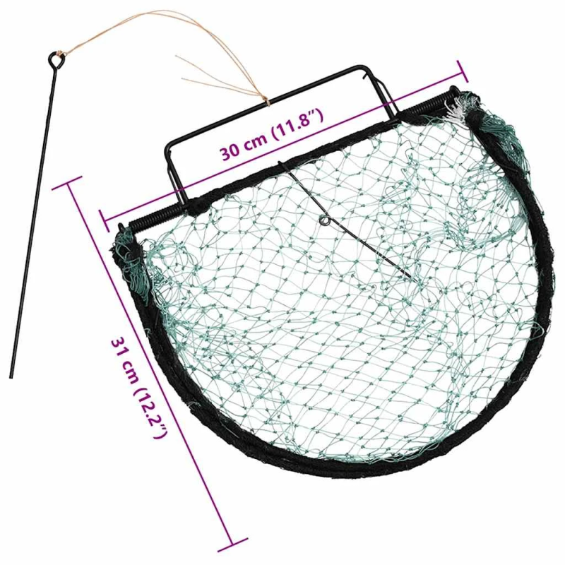 vidaXL putnu slazds, zaļš, 30 cm, tērauds